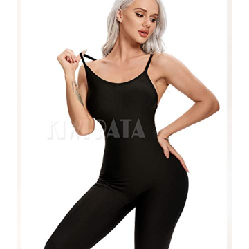 KIWI RATA Womens Backless Jumpsuit for Workouts and Casual Wear