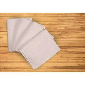 Urban Villa Kitchen Towels Dual Purpose Terry Kitchen Towels White Color Set of 4 Dish Towel for Kitchen 100% Cotton Size 17X27 Inches Highly Absorbent Kitchen Towels with Hanging Loop Kitchen Towels