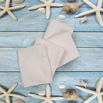 Urban Villa Kitchen Towels Dual Purpose Terry Kitchen Towels White Color Set of 4 Dish Towel for Kitchen 100% Cotton Size 17X27 Inches Highly Absorbent Kitchen Towels with Hanging Loop Kitchen Towels