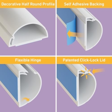 D-Line Cord Hider - Stylish Cable Management Solution