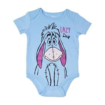 Disney Winnie the Pooh Newborn Baby Boys 5 Pack Bodysuits 6-9 Months