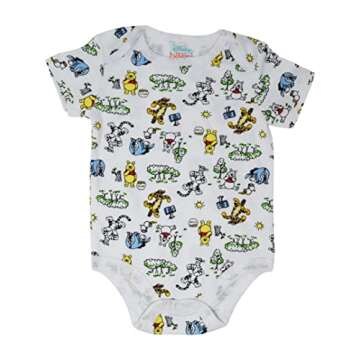 Disney Winnie the Pooh Newborn Baby Boys 5 Pack Bodysuits 6-9 Months