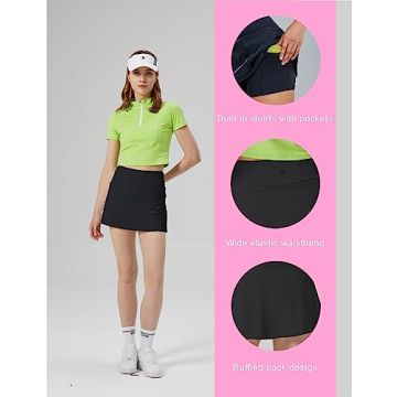 Stylish 1a1a Tennis Skirts for Women with Pockets
