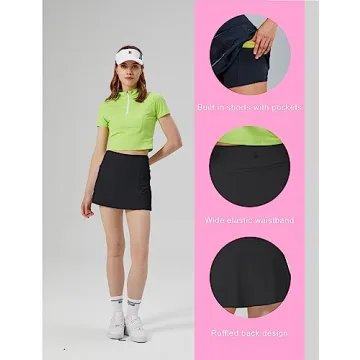 Stylish 1a1a Tennis Skirts for Women with Pockets