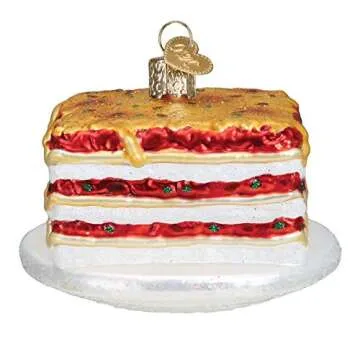 Old World Christmas Lasagna Glass Blown Ornament for Trees
