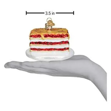 Old World Christmas Lasagna Glass Blown Ornament for Trees