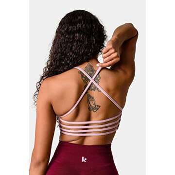 Kamo Fitness Iris Strappy Sports Bra for Women Light Support