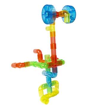 Exciting Translucent Tubes Creation Set for Kids - 64 Pieces
