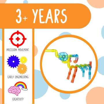 Exciting Translucent Tubes Creation Set for Kids - 64 Pieces