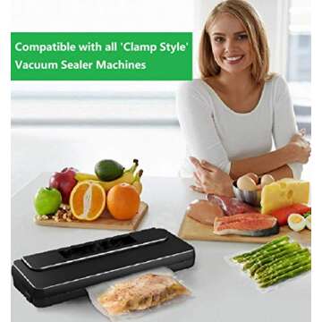 Buytoes Vacuum Sealer Bags - 200 Count BPA Free