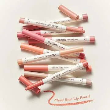 dasique Mood Blur Lip Pencil | A smooth creamy texture with hydration | Multipurpose for cheeks | Vegan (07 Rose Cream)