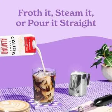 Califia Farms Almond Barista Blend Milk 32 Oz Pack of 6