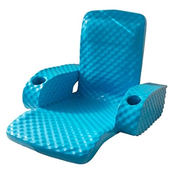 TRC Recreation Folding Baja Chair Foam Swimming Pool Float - Stylish And Durable Lounger with Cup Ho...