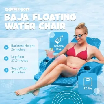 Floating Pool Chair with Cup Holders - TRC Recreation