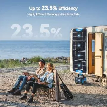 Ruko Solar Generator 330W, 288.6Wh Backup Lithium Battery with 1×100 Watt Solar Panel, Pure Sine Wave AC Outlet, Solar Generator for RVs/Outdoor Camping/Travel Blackout