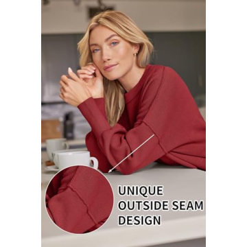 LILLUSORY Women’s Oversized Batwing Sweater for Fall