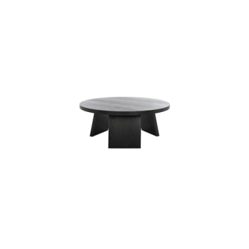 Couture Chic Black Round Coffee Table by SAFAVIEH