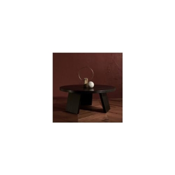 Couture Chic Black Round Coffee Table by SAFAVIEH