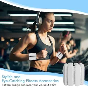 Wrist Ankle Weights for Women, Adjustable Ankle Weights Strength Training Silicone Bracelets Workout...