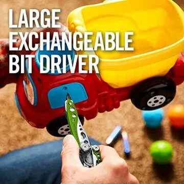 LEATHERMAN, Skeletool Lightweight Multitool with Combo Knife and Bottle Opener, Green