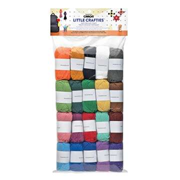 Caron Little Crafties Acrylic Mini Yarn Multipack 20 Count (Pack of 1) – Knitting, Crocheting & Ar...