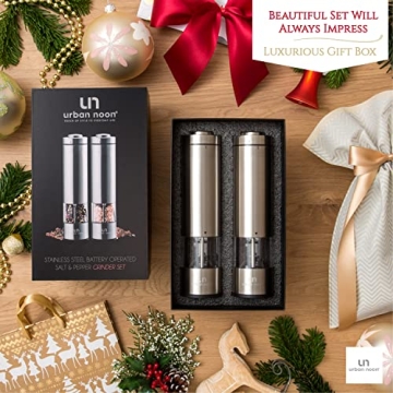 Automatic Salt and Pepper Grinder Set with Light