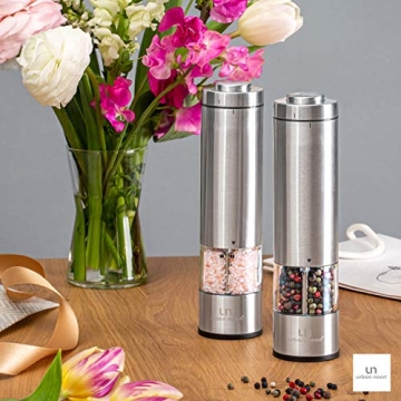 Automatic Salt and Pepper Grinder Set with Light