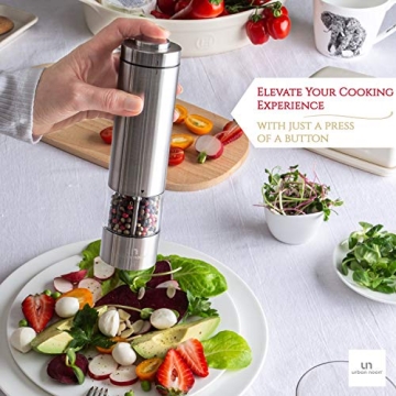 Automatic Salt and Pepper Grinder Set with Light