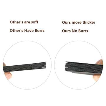 G2PLUS Black Gift Tags - 100PCS Blank Hang Tags with String