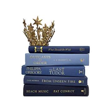 Bundle of Blue Decorative Books by The Foot - Beach Decor Color Bundle - Blue, Coastal, Beach Home D...