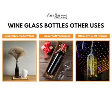 FastRack 750 ml Clear Screw Cap (Case of 12) Wine Bottles with 28 mm White Metal Screw Caps