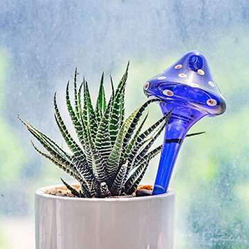 Kikunum Colorful Glass Plant Watering Globes - Set of 4