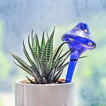 Kikunum Colorful Glass Plant Watering Globes - Set of 4