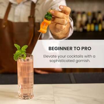 Stainless Steel Cocktail Picks for Drinks and Appetizers