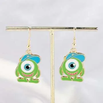 Big Eye Mike Lovers Earring Keychain Gift for All Occasions