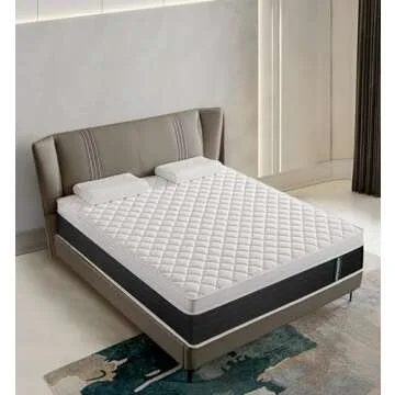 ADDNUSS Queen Mattress - 12 Inch Memory Foam Hybrid Comfort