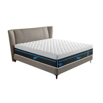 ADDNUSS Queen Mattress - 12 Inch Memory Foam Hybrid Comfort