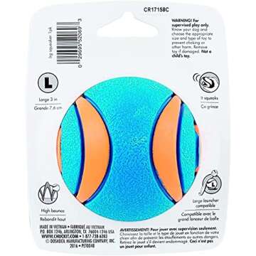 Chuck It Dog (3 Pack) Ultra Squeaker Ball, Large, All Breed Sizes