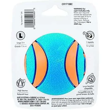 Chuck It Dog (3 Pack) Ultra Squeaker Ball, Large, All Breed Sizes