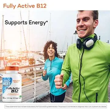 Doctor's Best Fully Active B12 1500 mcg, Non-GMO, Vegan, Gluten Free, Supports Healthy Memory, Mood and Circulation, 60 Count