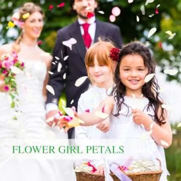 Koceko Dried White Rose Petals for Wedding Decor 80g