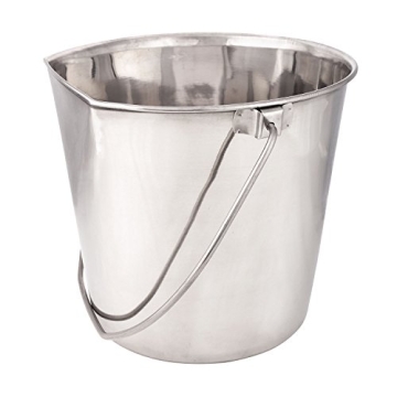 Pro Select Stainless Steel Pet Pail Highly Durable for Kennels