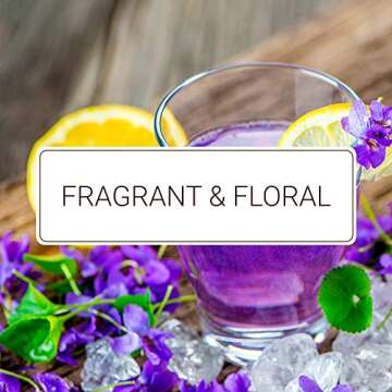 Monin - Violet Syrup, Mild and Floral, Great for Cocktails and Sodas, Gluten-Free, Non-GMO (750 ml)