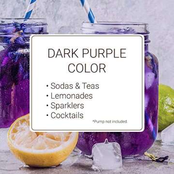 Monin - Violet Syrup, Mild and Floral, Great for Cocktails and Sodas, Gluten-Free, Non-GMO (750 ml)