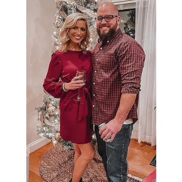 Elegant Long Lantern Sleeve Dress for Women by PRETTYGARDEN