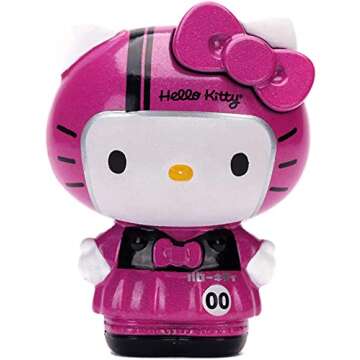 Hello Kitty 1:24 2002 Nissan Skyline GT-R (BNR34) Die-Cast Car & Hello Kitty Figure, Toys for Kids and Adults