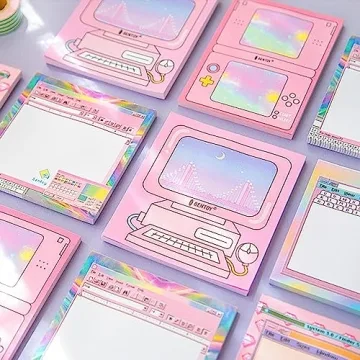 KOOBOOK Kawaii Memo Pads 50 Sheets Cute Office Supplies