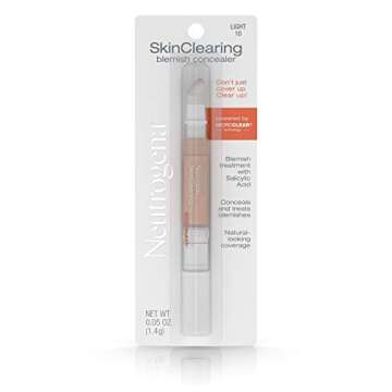 Neutrogena SkinClearing Blemish Concealer Face Makeup, 0.05 oz, Oil-Free, Non-Comedogenic