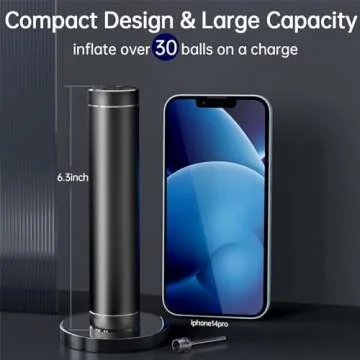 Morpilot Automatic Electric Fast Ball Pump with Needle and Nozzle - Air Pump for Inflatables, Athletic Basketball, Soccer, Volleyball, Football, Sport Ball and Swimming Ring - Faster Inflation