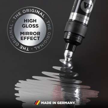 Molotow Liquid Chrome Alcohol-Based Refill for High-Gloss Mirrored Effects